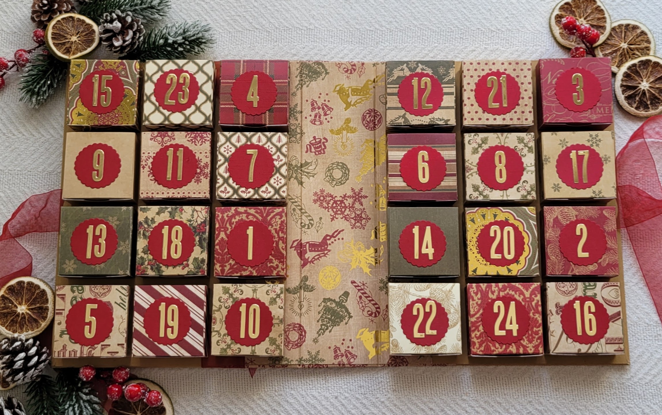 CALENDARIO DELL' AVVENTO..LA MAGIA DELL' ATTESA (Stile vintage) -  Creative marketplace