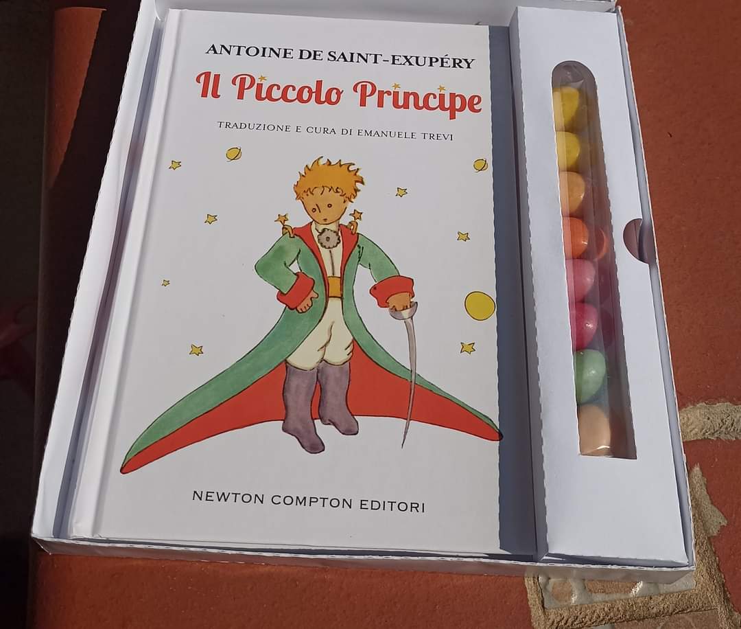 *File da scaricare* box porta mini libro piccolo principe con porta confetti