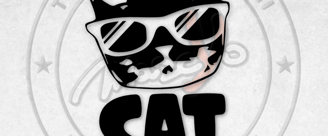 Adesivo Sticker prespaziato " CAT ON BOARD "