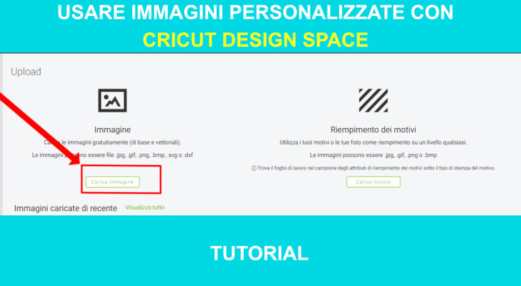 Immagini personalizzate Cricut Design Space