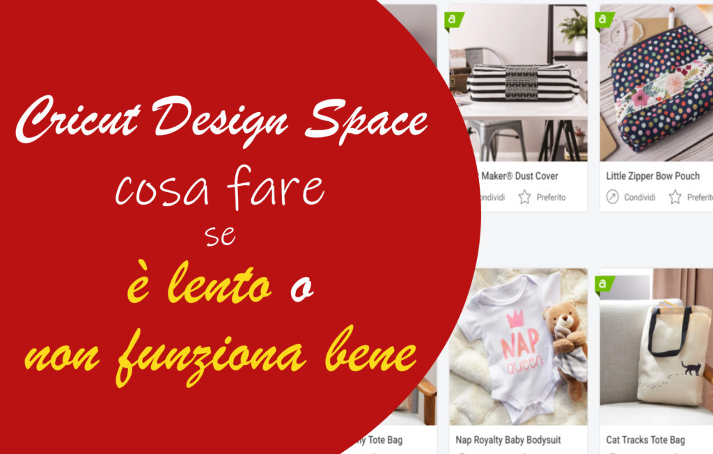 Cricut Design Space si blocca è lento