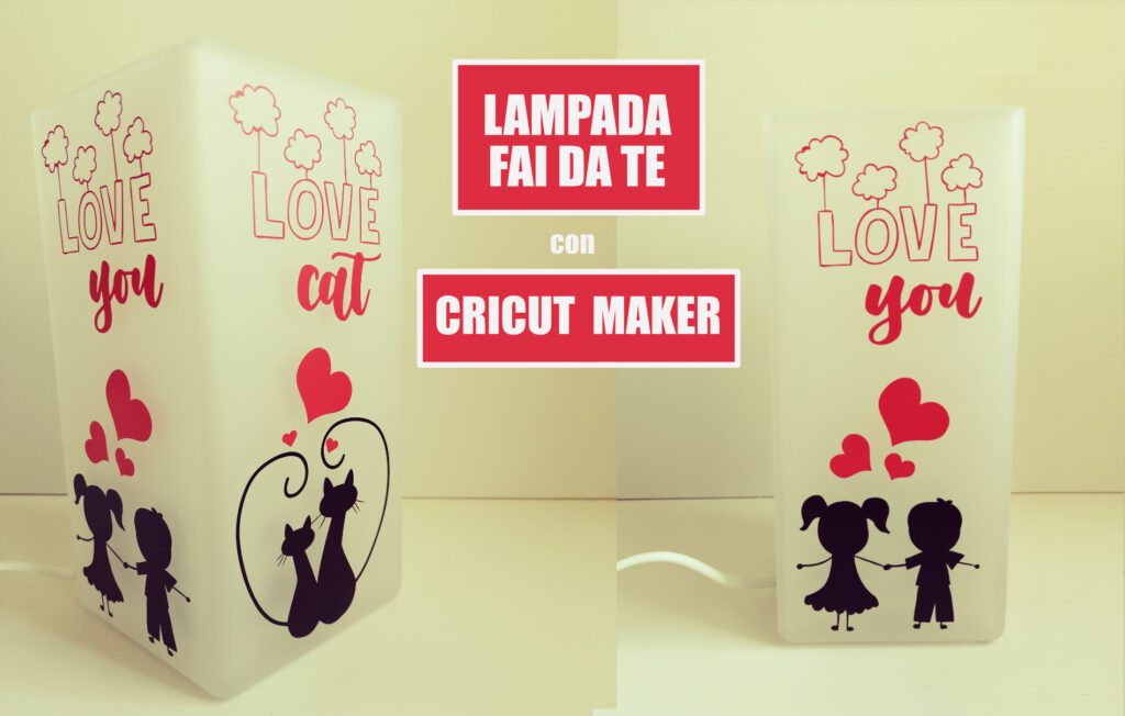 Lampada fai da te personalizzata IKEA Cricut