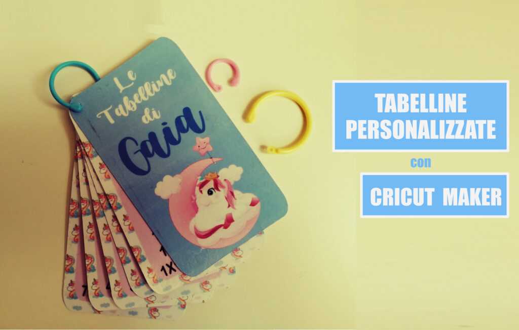 tabelline personalizzate cricut