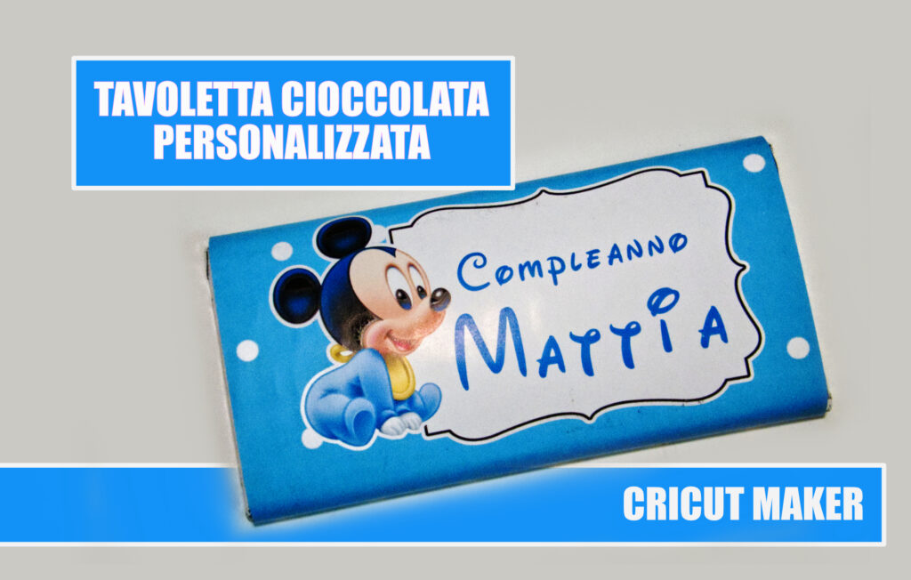 tavoletta cioccolata personalizzata cricut