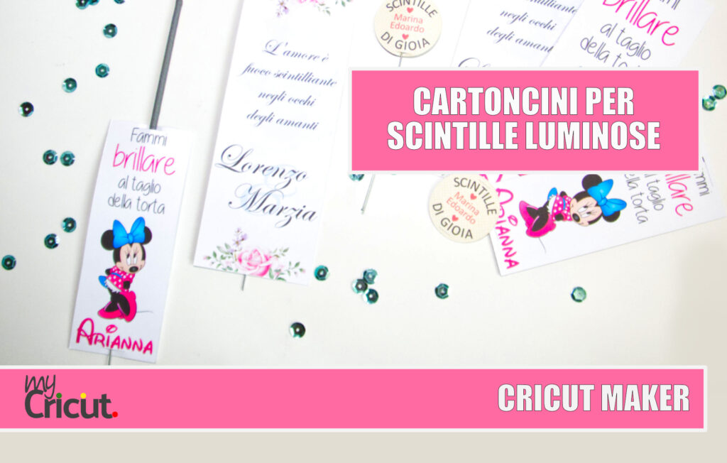 cartoncini scintille luminose cricut