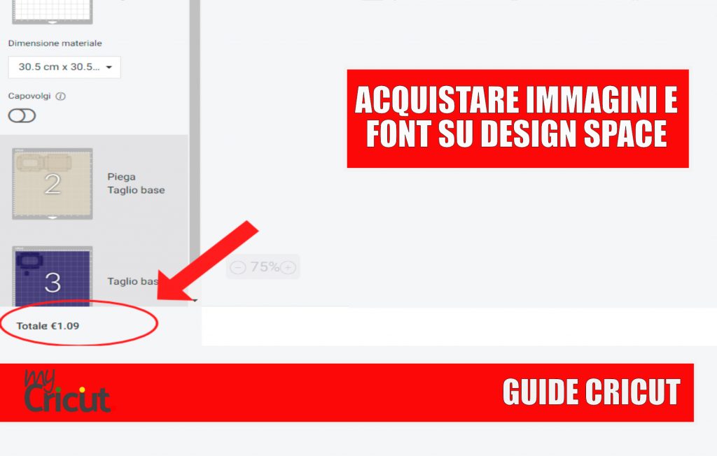 ACQUISTARE FONT IMMAGINI SU CRICUT DESIGN SPACE