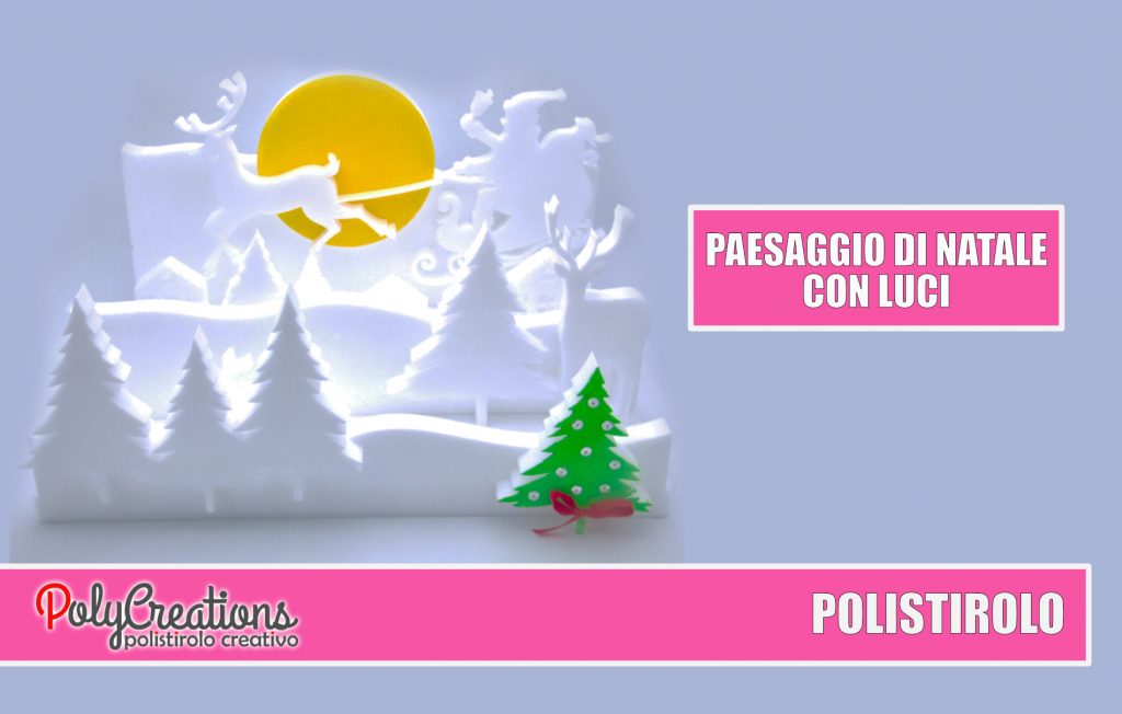 PAESAGGIO NATALE POLISTIROLO