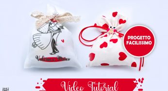 Cuscino personalizzato per San Valentino con Cricut Maker e Necchi